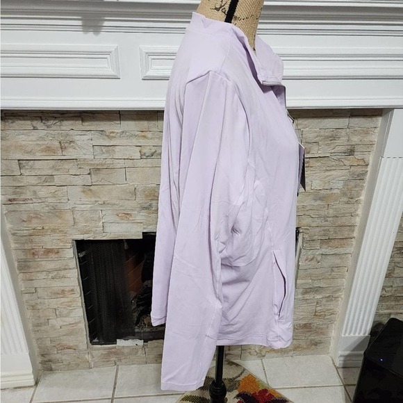 Nike Pale lavender purple active workout yoga jacket plus size 1X new!!! - Picture 3 of 7